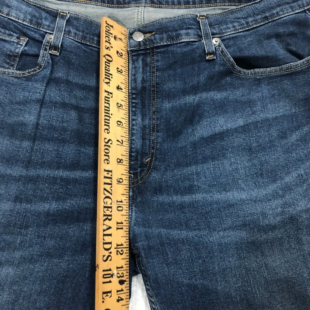 Signature by Levi Strauss Men Dark Wash Straight‎ Leg Jeans W40 L30 Gold Label